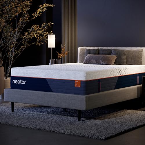 Image of Nectar Ultra Hybrid 15 inch Full Mattress - Medium Firm - Cooling Fibers & Temperature Regulating Material - Back Pain Relief - Zoned Ergonomic Support Layer - 365-Night Mattress Trial