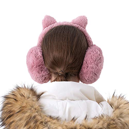 image for Surblue Foldable Cat Ear Earmuffs Winter Warm Outdoor Ear Covers Headb