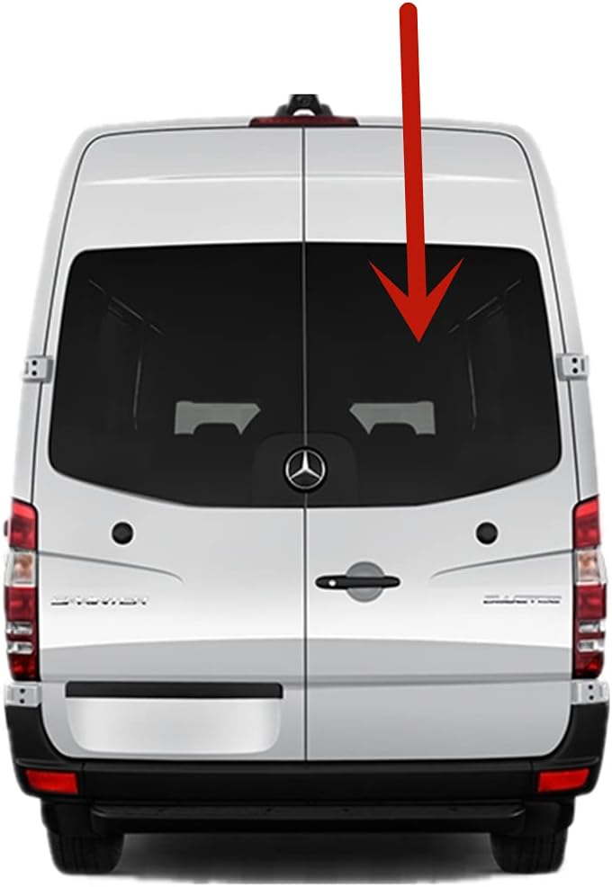 Factory Privacy Tinted Back Window Back Glass Passenger Right Side Compatible with Mercedes Benz Sprinter 2010-2018 Models