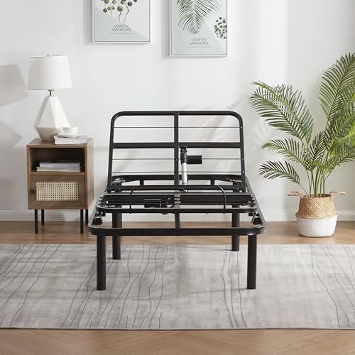 Image of Nestl G50 Motorized Adjustable Bed Frame, Twin XL Size Base | Electric bed base featuring wireless remote control, head and foot incline adjustments and zero gravity settings.