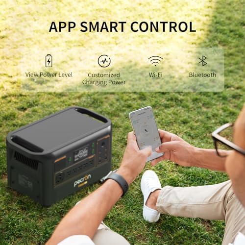 pecron Portable Power Station F3000LFP, 3072Wh Solar Generator, 3600W LiFePO4 Battery Home Backup, Fast Charging Lithium Battery with 100W USB-C Output for Home, Camping, RV, Emergency - Image 7
