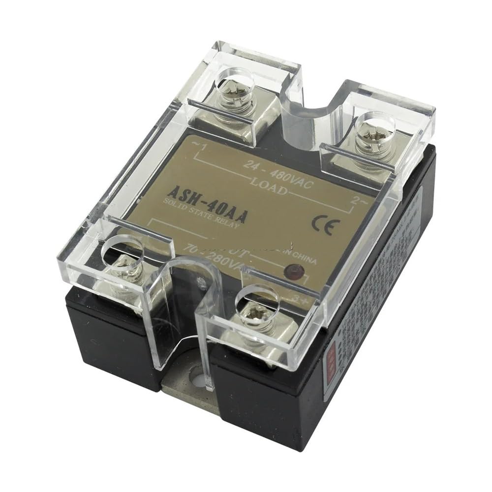 YLQUXEUV ASH-40AA single phase AC to AC 40A 480VAC solid state relay 40AA SSR