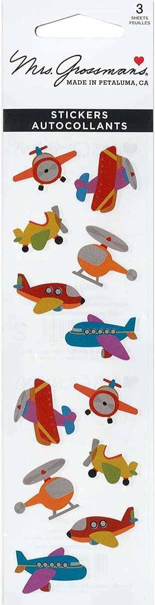 Mrs Grossman Stickers-Chubby Airplanes