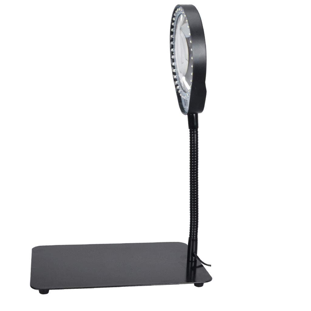 Lente d'Ingrandimento da Tavolo con luci a LED ad Alta Definizione con Lampada 10 Volte più Vecchia Lampada da scrivania per Riparazione di telefoni cellulari con Test di Lettura Needed