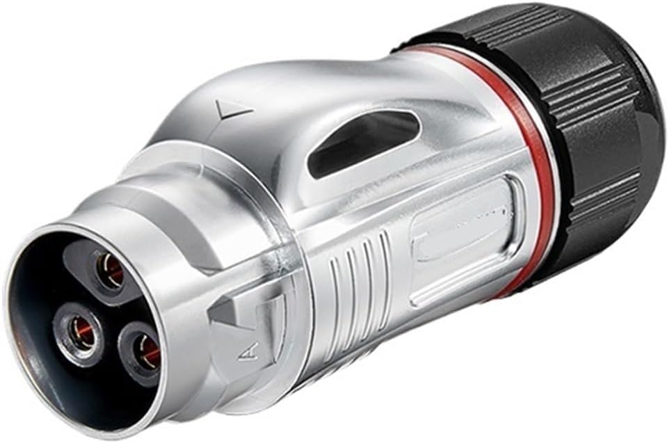 BD24 type lock wire 25A connector M24 snap-on reverse waterproof aviation 3 core(Metal female header)