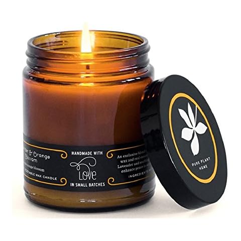 Apothecary Amber Jar Scented Candles (Lavender & Orange Blossom) Cover
