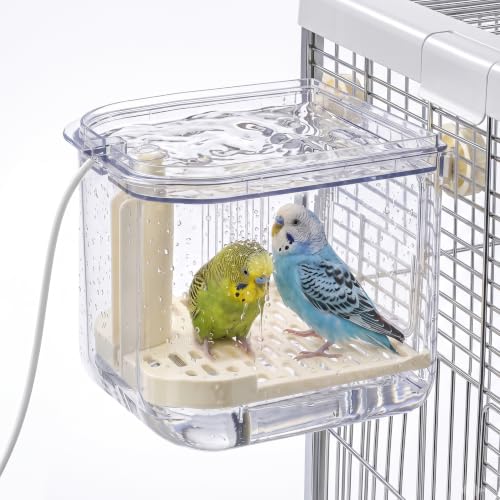 Jenvd Automatic Circulating No Mess Bird Bath Box for Cage with Quiet Pump by Jevnd - Used condition - US$28.49