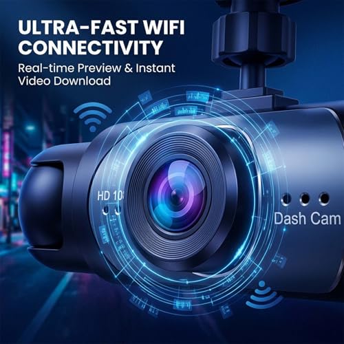 Image of Sakerplus Dash Cam Front and Rear Dash Camera for Cars, 4 Channel 360 Dash Cam with FHD 1080P Per Channel, G-Sensor Lock, SD Card, for Sedan SUV Truck Van (64, GB)