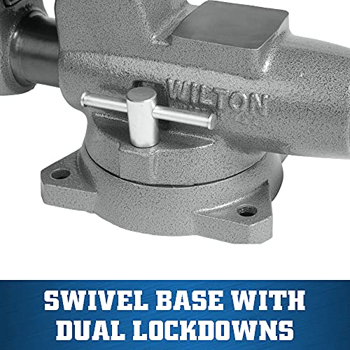Wilton C-3 Pipe And Bench Vise, 6" Jaw Width, 9" Max Jaw Opening, 6-5/8" Throat Depth (28828) #TOP3