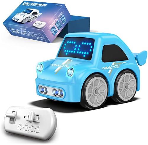 ASFHJP Magic Mini RC Bus, 4 in 1 Line Following Remote Control Toy, Blue 2