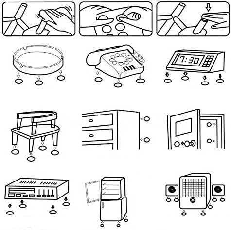 Amazon Co Jp Gsp ドアノブ 壁紙 ぶつかり防止 クッション シリコンで壁紙が傷がつかない 貼るだけで簡単 小さな足がついた家具の こすれ防止にも 4個セット ホワイト 並行輸入品 Diy 工具 ガーデン
