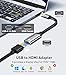 Reborn USB to HDMI Adapter, 1080P@60Hz USB 3.0 Male to HDMI Female Multi-Display Cable Converter Suitable for Macos Windows 7/8/10/11 - Driver Installation is Required