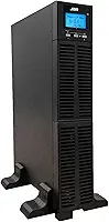 Nobreak Online 1kVA (1000VA) 220V Torre/Rack, Onda Senoidal Pura, Dupla Conversão Pro, 3 Tomadas NBR14136, Display LCD para CPD, CFTV e Servidores - Preto (1000VA / 900W)