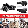 Siège de Cyclisme Confortable,Selle de Vélo Gel Ergonomique,Siège à Vélo Ergonomique Creux Large,Selle de Vélo Antichoc avec Bande Réfléchissante pour VTT Vélo Exercice et Vélos de Route #4