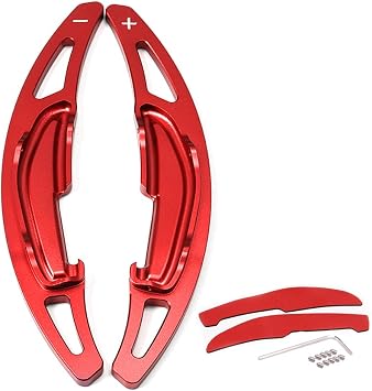 2PCS Steering Wheel Paddle Shifter Extension Covers for BMW F12 M2 M3 M4 M5 X5M X6M F87 F85 F86 F80 F82 F83 F10 M6 Car Accessories Sports Paddle Shift Red