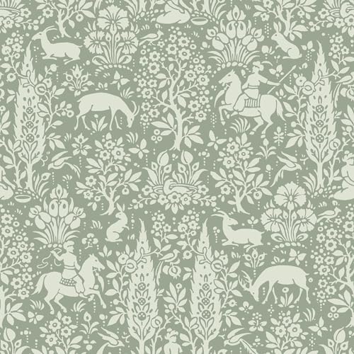 CROWN Wallcoverings Woodland Wallpaper Green M1167 Full Roll