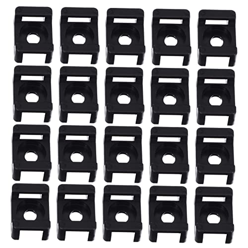 Gadpiparty 120pezzi Supporto Per Fascetta Per Sella Supporto Per Cavi Fissaggio Vite Per Sella Per Filo in Nylon Base Per Fascetta Per Cavi Di Per Montaggio Portacavi Tipo