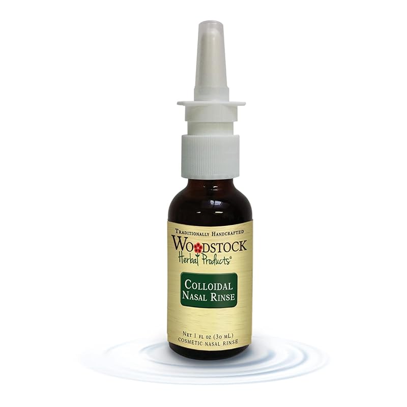 WOODSTOCK HERBAL PRODUCTS Enxágue Nasal de Prata Coloidal, 30 mL