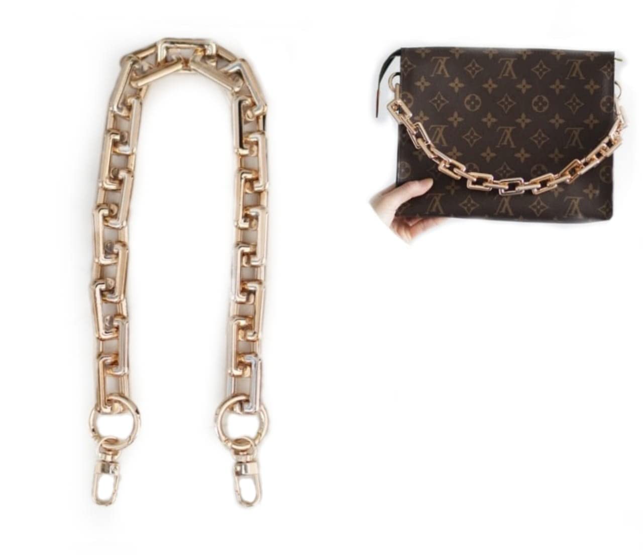 Urban Creation Golden Luxury Big Anker Chain Replacement Strap For Ladys Handbags Purse (B0BKH4XJMS) Amazon Price History, Amazon Price Tracker