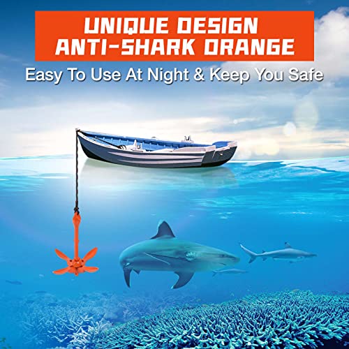 image for Linkloos Kayak Anchor Kit - 3.5lb with 40ft Rope & Storage Bag - Acces