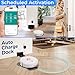 SereneLife Smart Robot Vacuum and Mop Combo, App Control, 3 Cleaning Modes, Anti-Fall Sensors, Multi-Surface Cleaning, Self-Charging, 1000Pa Suction Ideal for Pet Hair, Soft and Hard Floors, White