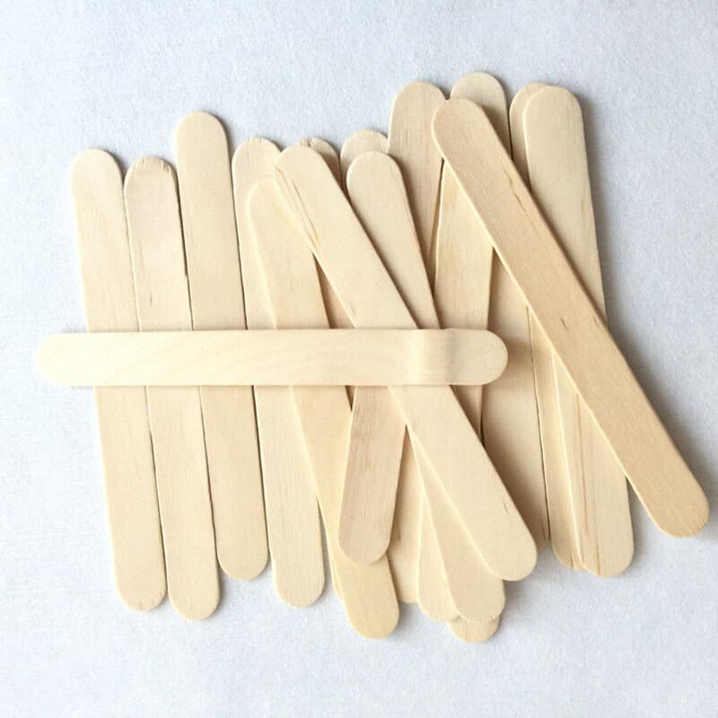 Miniatura 5 de P&P - Depresores de lengua sin químicos, palitos de madera para manualidades, 6 pulgadas de largo, abedul natural quirúrgico médico de alto grado