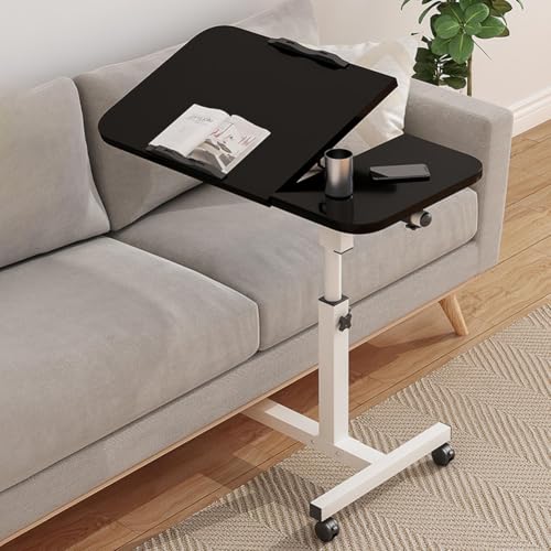 IDEALHOUSE Over Bed Table Adjustable Height(60-95CM), Hospital Bed Tables with Anti-Slip Strip, Overbed Table with Wheels for Living Room Bedroom Hospital, Black by IDEALHOUSE - Image 9