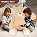 SuzziPals 43 inch Giant Teddy Bear Stuffed Animal, Lifelike Stuffed Animals for Stress Relief & Companion, Extra Soft Fluffy Big Plushies Hugging Pillow, Jumbo Teddy Bears Gifts for Kids Adults