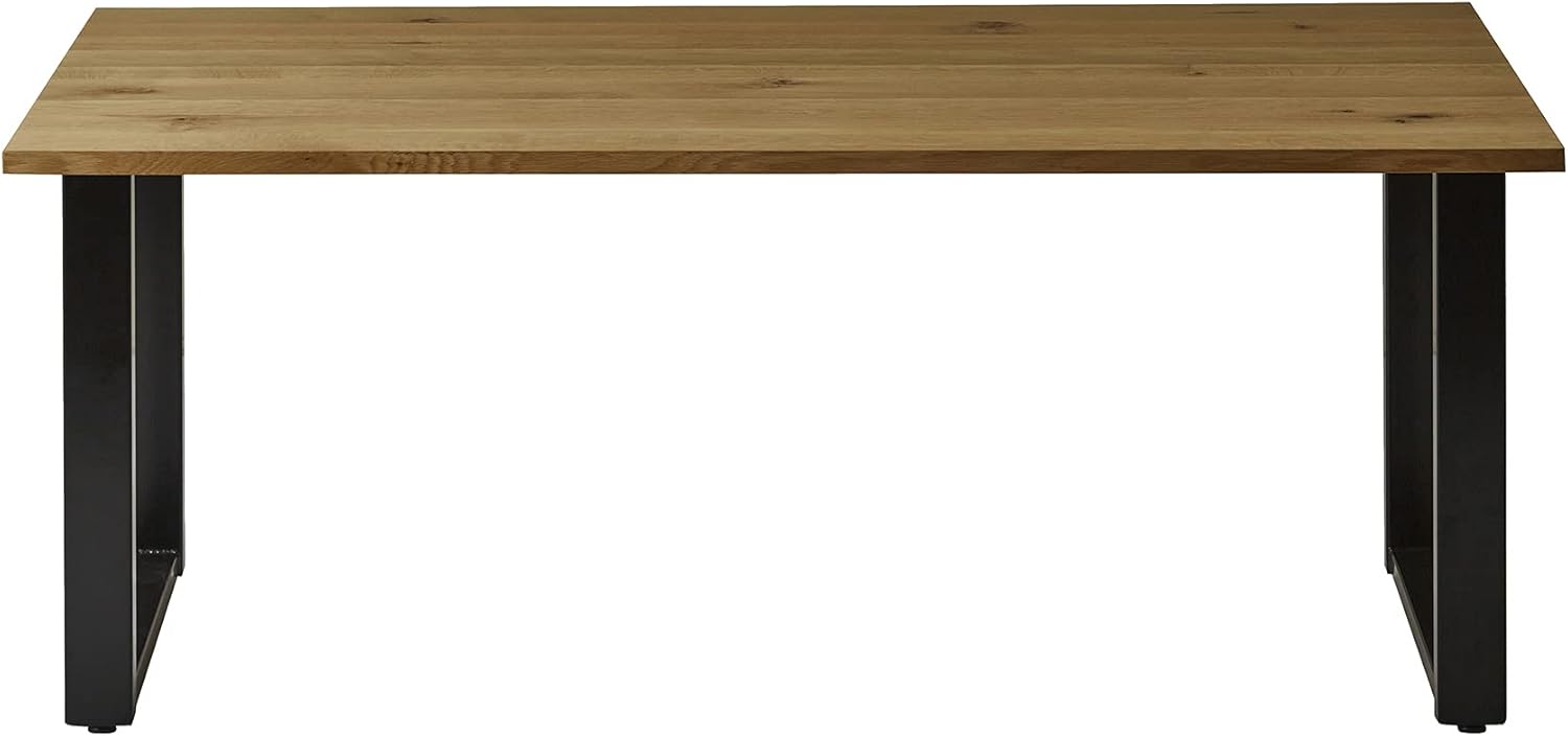 Amazon Co Jp ニッポネア Nipponaire ダイニングテーブル オーク 幅165cm ボートii 角面 スチール脚aタイプ 国産 280175 ホーム キッチン