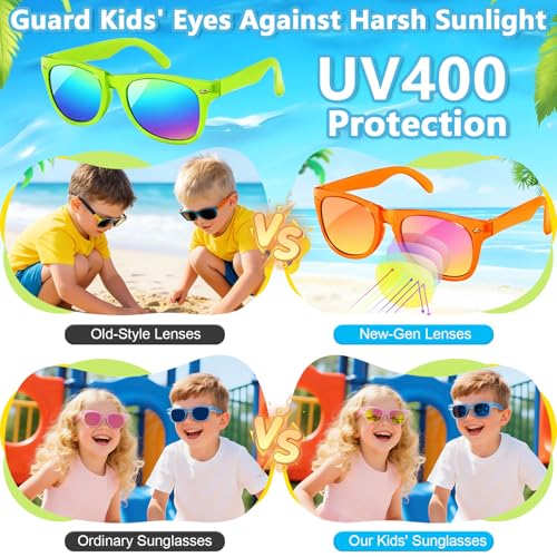 ZXNXZNX 16 Bulk Kids Sunglasses Party Favors for Toddler Boys Girls Age 3-8 - image 3
