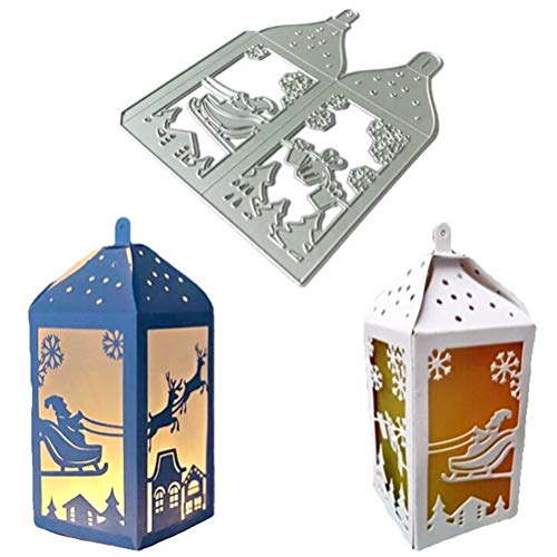 BSTCAR Cutting Dies Christmas Lantern Metal Embossing Template DIY Production Die Cutting Machine and Embossing Machine Scrapbooking DIY Album Paper Cards Art
