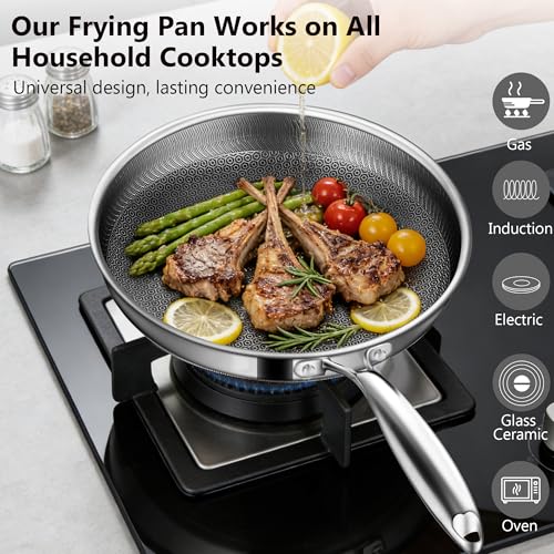 Vocvee Hybrid Nonstick Fry Pan 12in — view 2