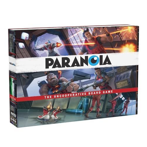 Paranoia: The Uncooperative Board Game - Estrategia, Traición y Supervivencia en Alpha Complex, Ideal para Noches de Juego con Adultos, Edades 14+, 2-6 Jugadores, 60-90 Minutos de Juego, Fabricado por Modiphius Entertainment miniatura 1