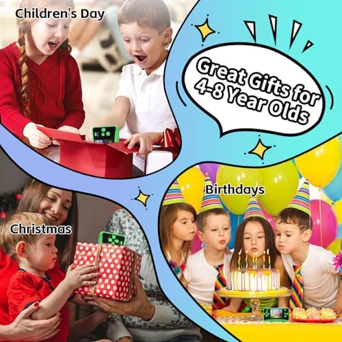 X-JOYKIDS S4S Handheld Game for Kids Ages 4-8, Portable 142 Classic Mini Games 2.5'' LCD Screen Arcade Gaming System Birthday Xmas Present for Children (Green) - 4