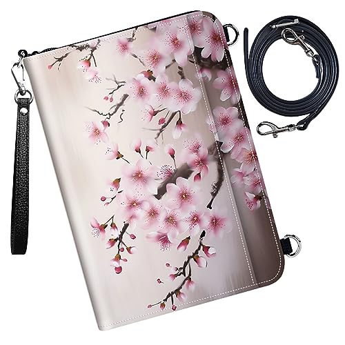 DIGTIALL Family Passport Holder Wallet,Cherry Blossom