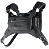 MVRK Water Resistant Running Vest Chest Pack, Phone Holder for Running, Lightweight Training Pack with Reflective Detail