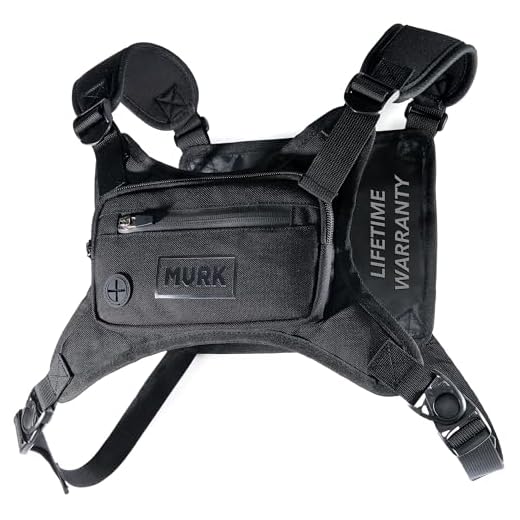 MVRK Water Resistant Running Vest Chest Pack, Phone Holder for Running, Lightweight Training Pack with Extra Storage & Reflective Detail