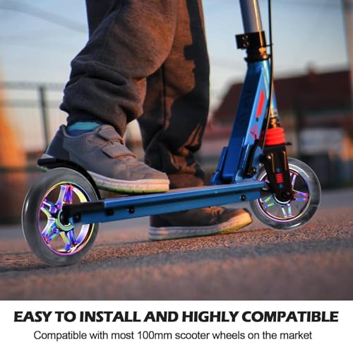 Roues de trottinette 110 mm anti vibration avec roulements ABEC 9