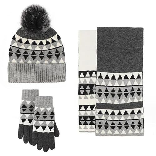 Pack bonnet écharpe femme tricoté idéal pour moto et trajets hiver