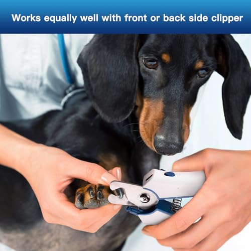Fumeister Type-C Rechargeable Dog & Cat Nail Clippers - Led Pet Nail Trimmer Extra Sharp For Small & Medium Dogs (Blue) - 4