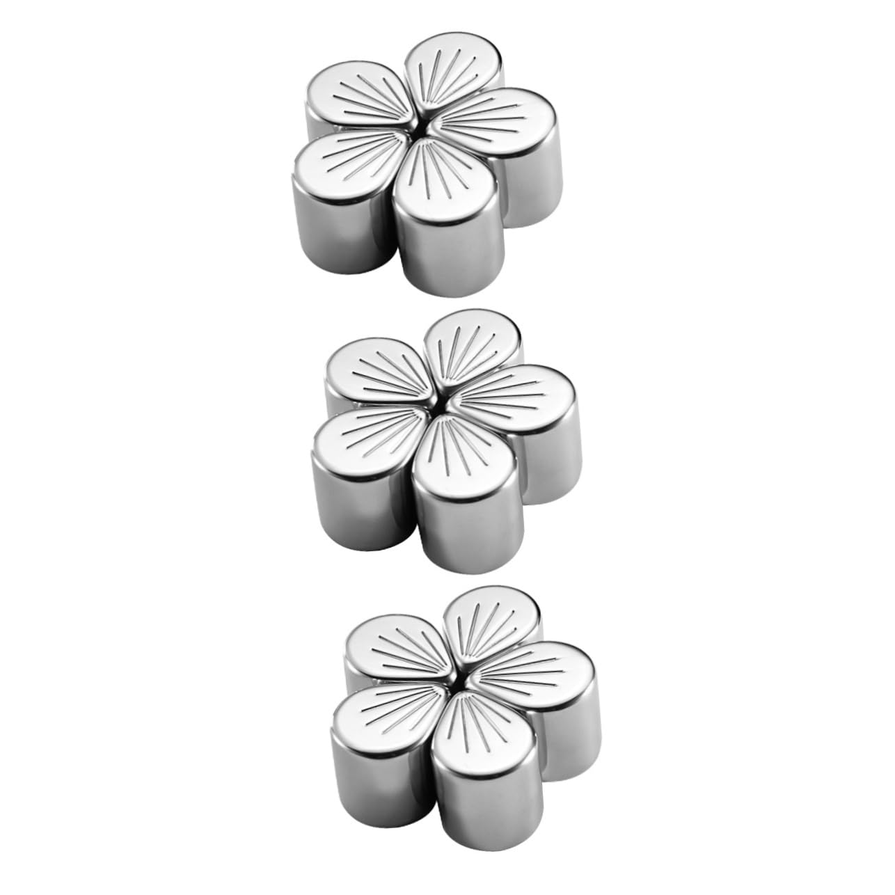 BESTOYARD 15piezas Cubitos De Inoxidable Forma De Para Enfriar Whisky y Reutilizables y Prácticos Para Bares y
