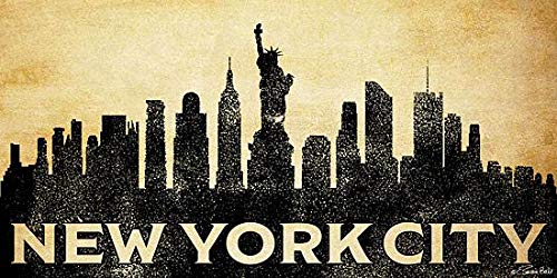 New York City Skyline By Susan Ball - 18 x 9 Art Print Poster