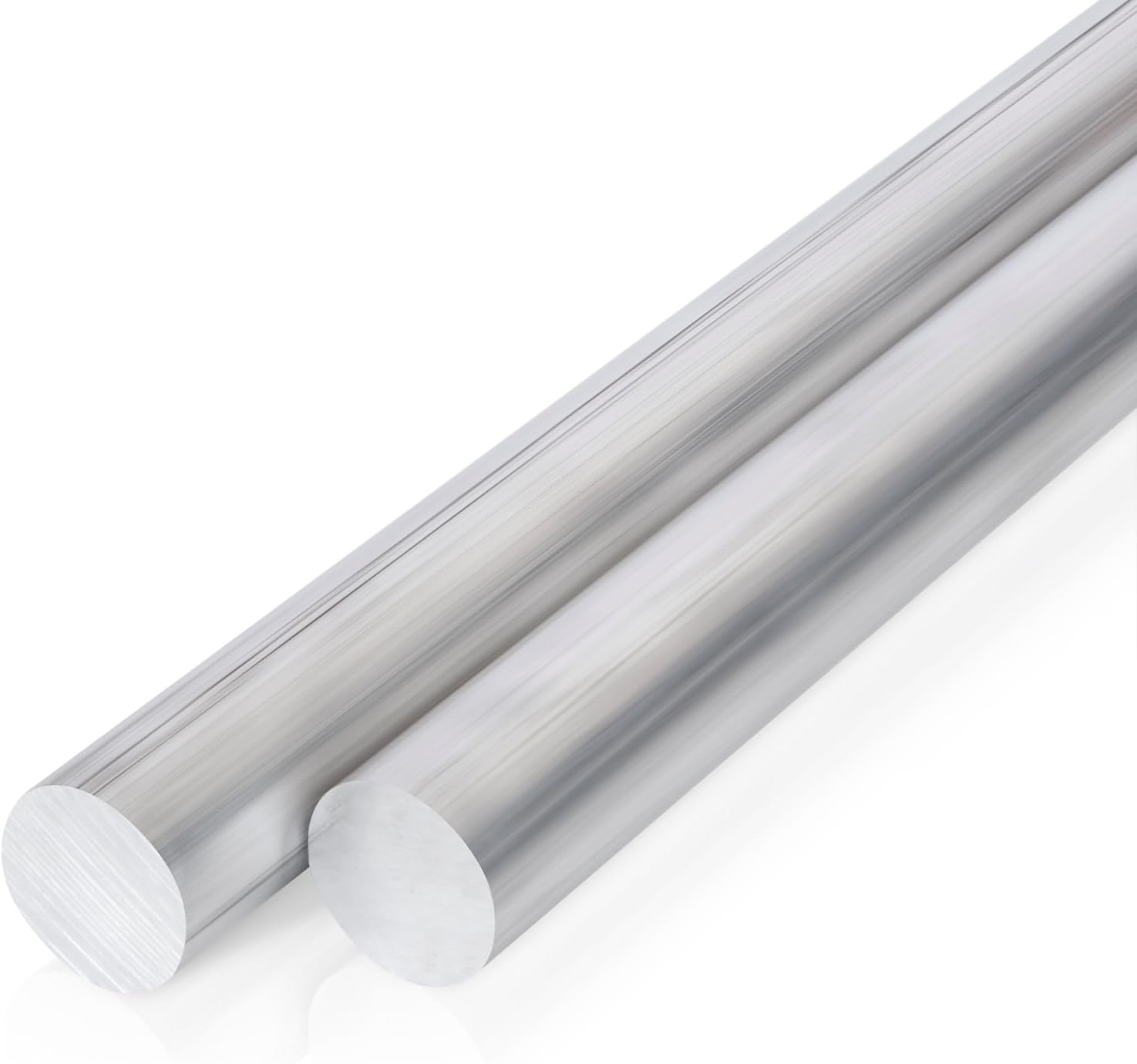 - 2 Pcs 1 Inch Diameter Round Aluminum Rod,Long 13" 6061 Aluminum Round Bar,T6511 Solid New Mill Stock