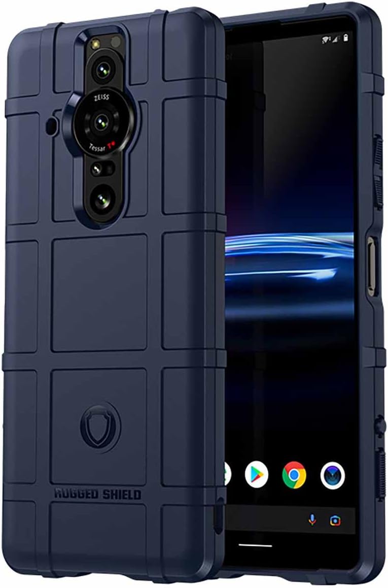 CCSmall Super Shock Resistant for Sony Xperia Pro-I Case,Heavy Duty Shockproof Military Grade Drop Tested Case Super Sturdy Bumper Rugged Hard Phone Cover for Sony Xperia Pro-I HD Blue