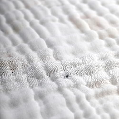Image of BILLAMB Muslin Baby Bath Towel 2 Pieces 41.3X41.3 Inch Baby Cotton Gauze Towel Quilt Newborn Bath Towel 6 Layers Gauze Cotton Soft Ventilate Children Bath Towel Large Baby Towels (Blue Whale)