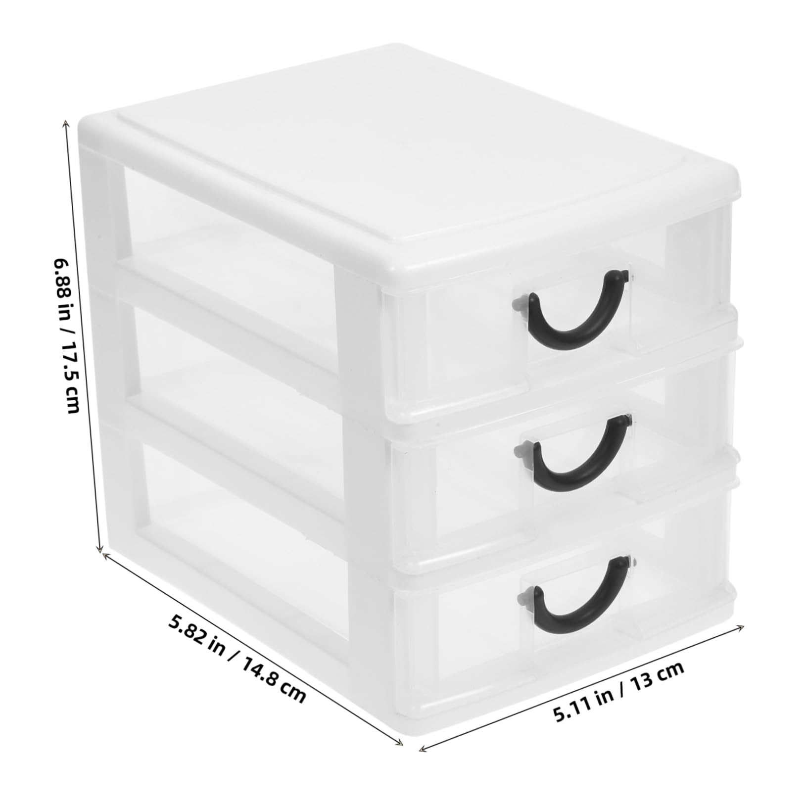 PRETYZOOM 4 Contenitori Per Cosmetici Di Capacità 4 Cassetti Organizer Da Scrivania Per Trucchi Salvaspazio Organizer Da Scrivania in Plastica Facile Da Pulire Elegante