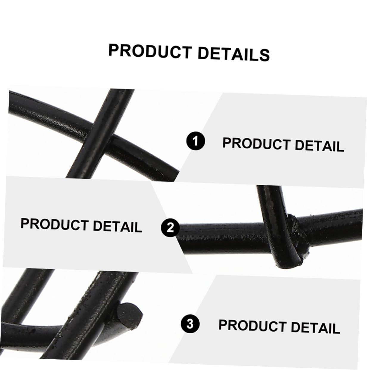 2 Sätze Girlande Reifen Kranzrahmen Kranzform Kranz Wanddekoration Ganzjähriger Kranz Blumenkranz Eisenring DIY Blumenkranz Kranzringe Aus Eisen Runde Kranzringe Black 4 Stück * 2 Ciieeo