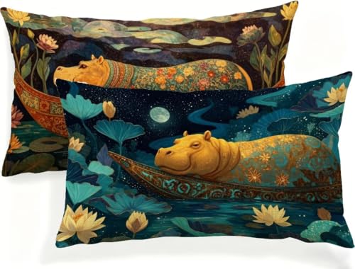 Housse de coussin avec fermeture éclair cachée en lin