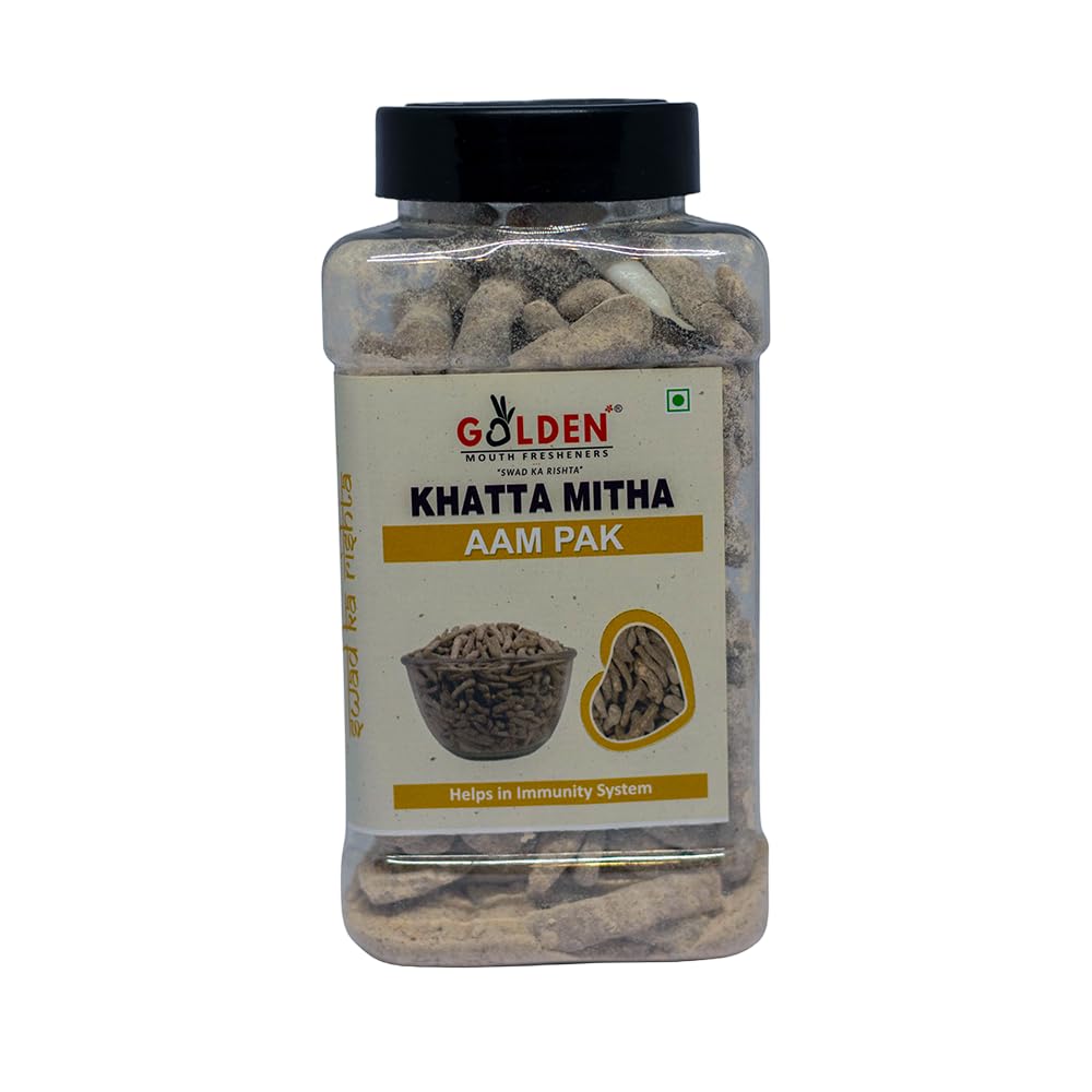 GOLDEN - SWAD KA RISHTA Khatta Meetha Aam Paak | Sweet and Sour Mango Pulp Candy | Traditional Fruit Leather Snack | Authentic Indian Mango Confectionery | Soft Fruit Chews | 100 gm-image-28