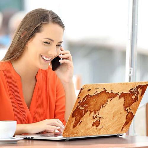 Image of Galaxsia World Map 01 Full Body Vinyl Laptop Skin /Sticker /Cover Upto 15.6 Inches Laptops Laminated-Removable-HD Quality Compatible for Hp-Dell-Sony-Lenovo-Asus etc.(15x10 Inches)
